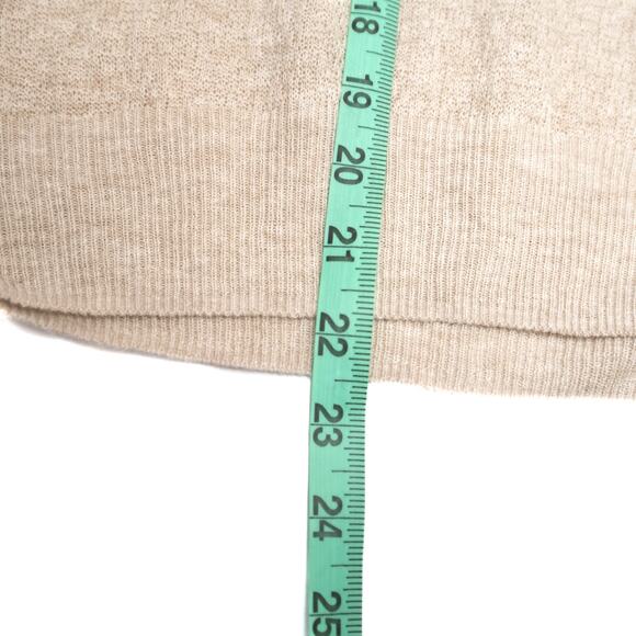 Revolve One Grey Day Linen Blend Crew Neck Sweater In Oatmeal Size Large - Picture 8 of 11